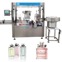 Perfume bottle filling capping machine