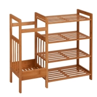 Bamboo Entryway Shoe Rack